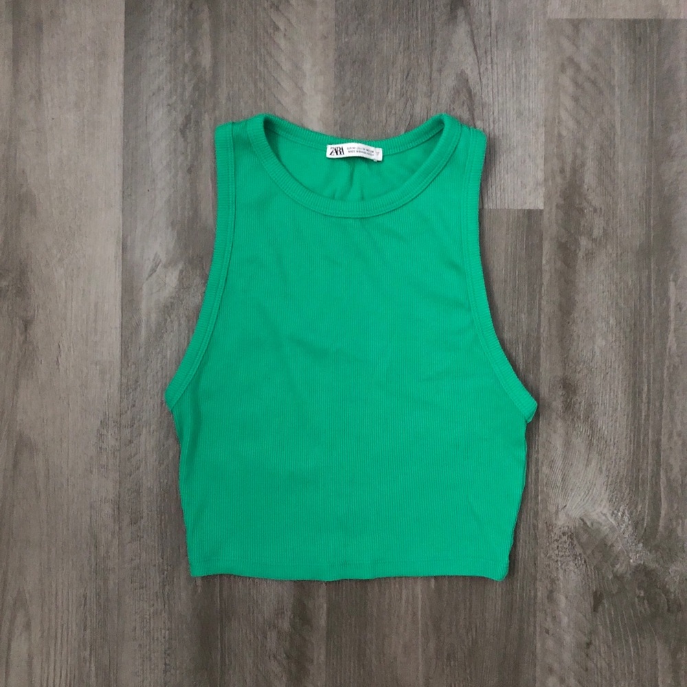 zara ribbed tank top